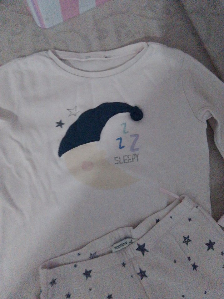 Pamuklu Desenli Çocuk Pijama Takımı - Görsel 2