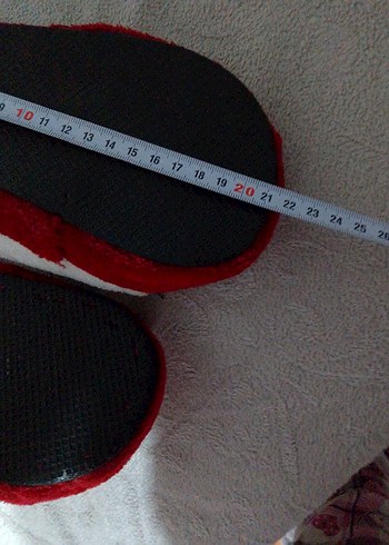 Kız Çocuk Kırmızı Polar Terlik - Görsel 5