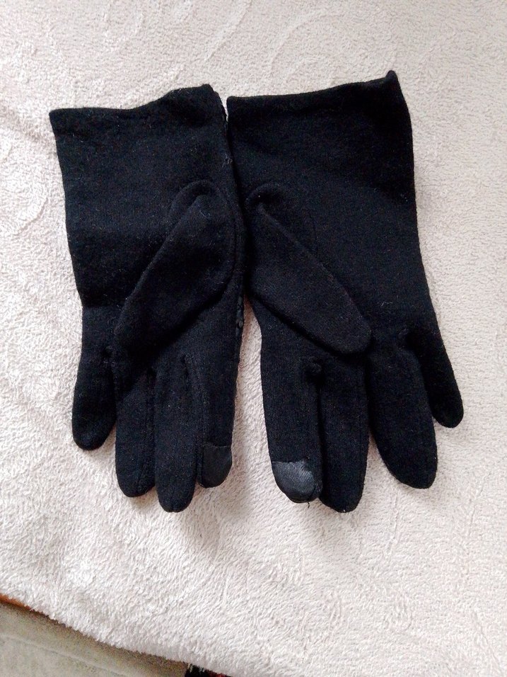 Siyah  Kadın Eldiveni - Görsel 2