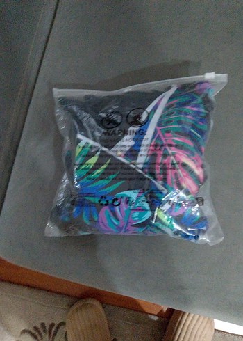 Renkli Desenli  etekli şortlu Kadın Mayo - Görsel 5