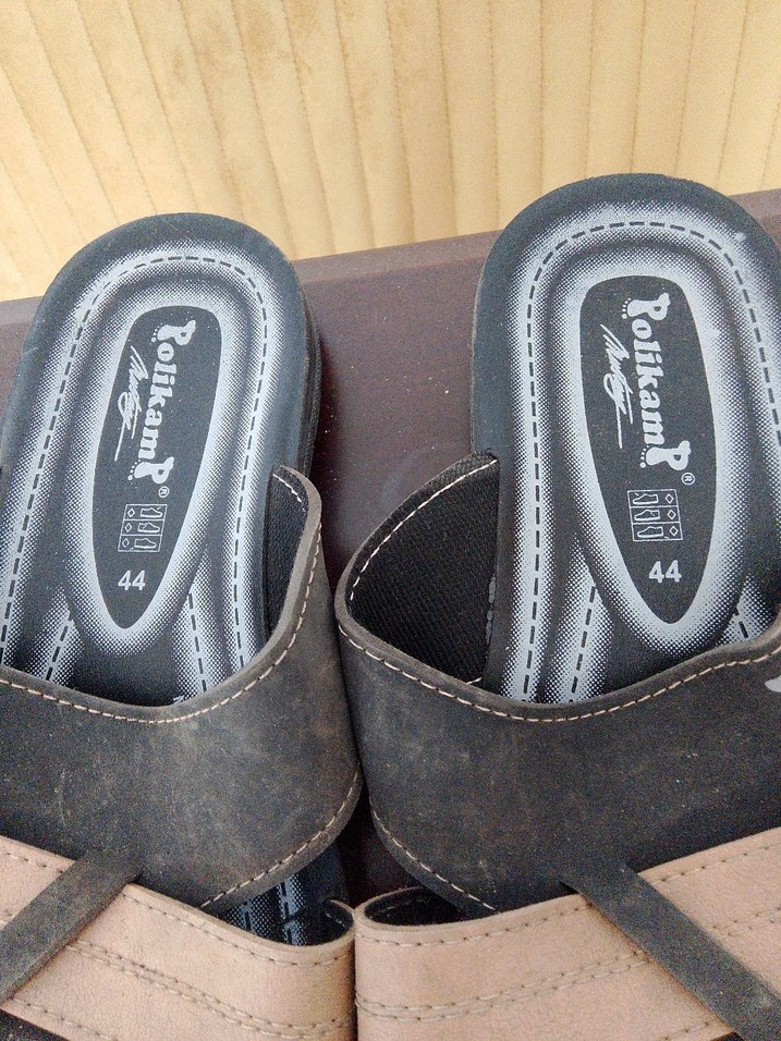 Erkek Kahverengi Tokalı Kauçuk Sandalet - Görsel 2