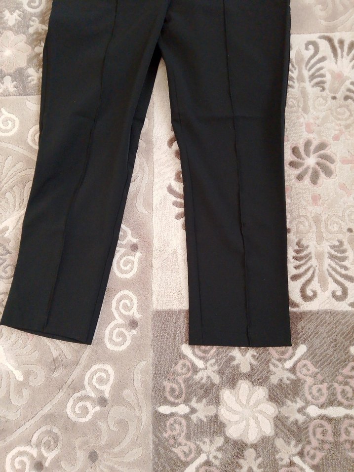 Kadın Siyah  Kumaş Pantolon - Görsel 3