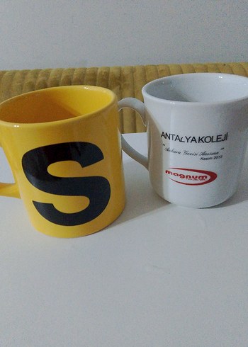 S Harfli Sarı Kupa ve Antalya Koleji Beyaz Kupa - Görsel 3