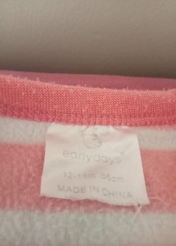 1,5 Yaş Beden çeşitli Renk Pastel Renkli Bebek Kız Tulumu 2 adet
