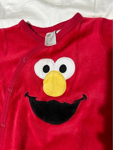 Yenidoğan Beden kırmızı Renk H&M bebek tulum elmo