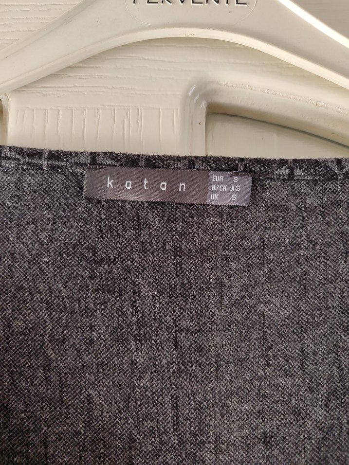 koton degaje yaka minik desenli kışlık elbise - Görsel 4