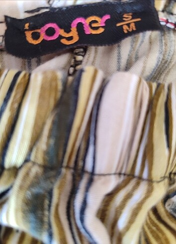 boyner yazlık tiril tiril kumaştan çizgili pantolon - Görsel 3