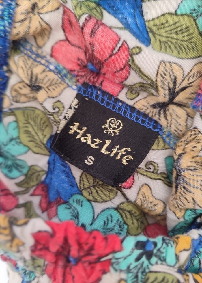 cigaretti tiril tiril kumaştan çiçek desenli yazlık pantolon - Görsel 3