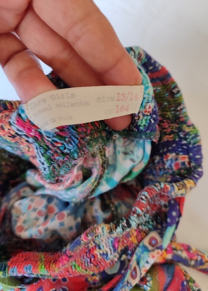 zara yurt dışından pacthwerk otantik cigaretti pantolon.. 13-14  - Görsel 3