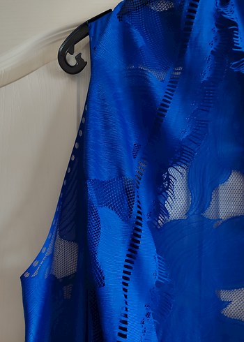 lacivert Drapeli Kadın Bohem pareo - Görsel 2