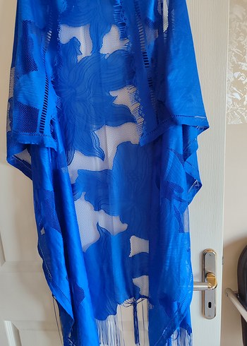 lacivert Drapeli Kadın Bohem pareo - Görsel 4