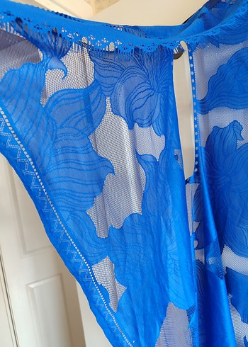 lacivert Drapeli Kadın Bohem pareo - Görsel 3