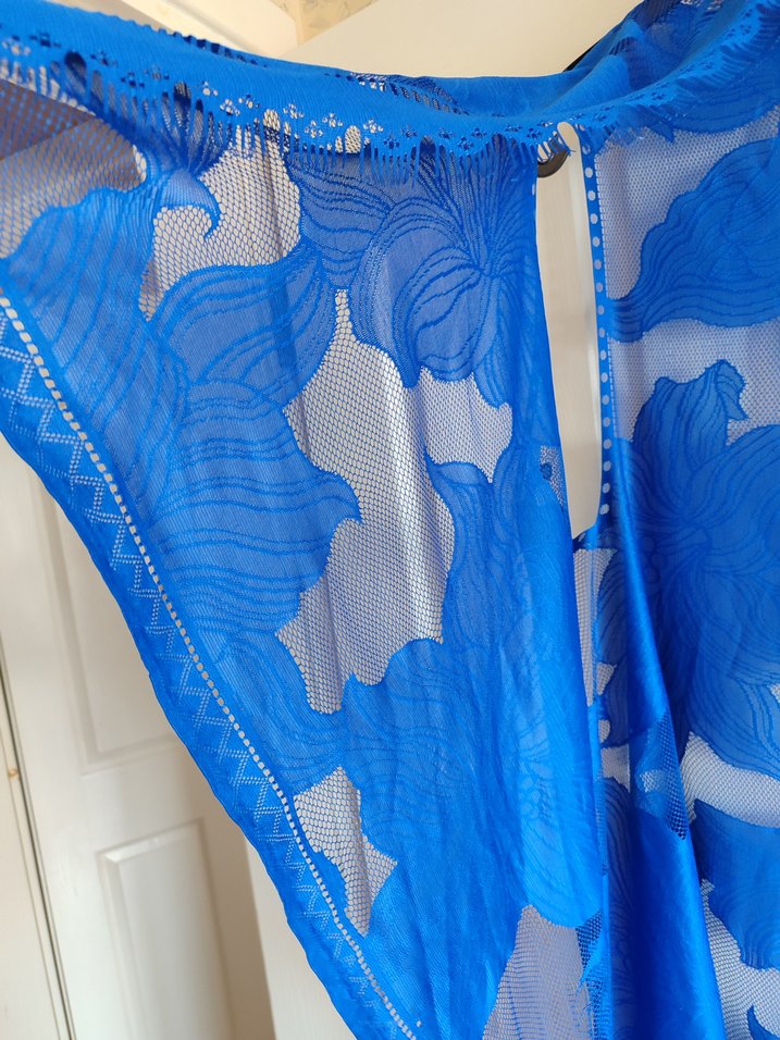 lacivert Drapeli Kadın Bohem pareo - Görsel 3