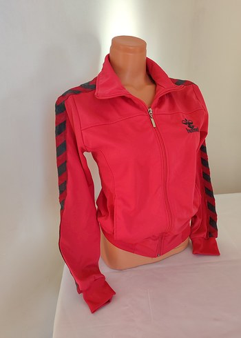 Pembe Fermuarlı Hummel Spor Ceket - Görsel 4