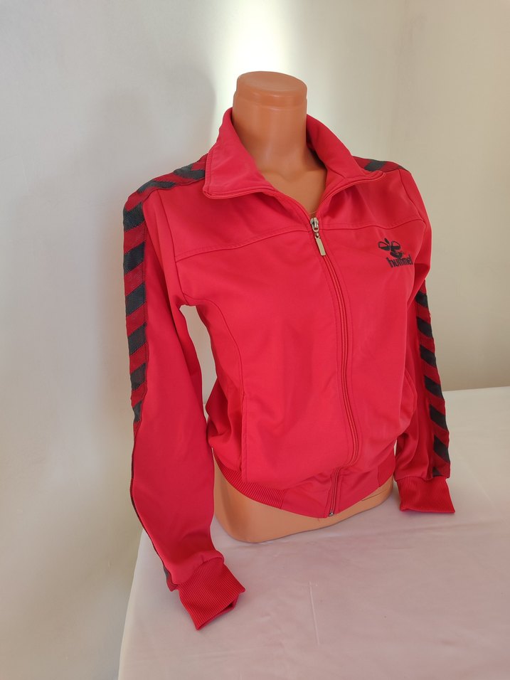 Pembe Fermuarlı Hummel Spor Ceket - Görsel 4