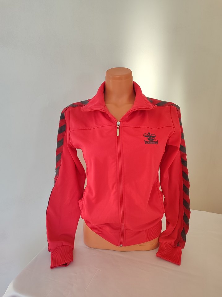 Pembe Fermuarlı Hummel Spor Ceket - Görsel 3