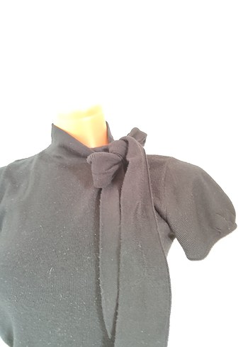 adil ışık balıkçı yaka ve yakadan bağlamalı yarım kollu kazak.. - Görsel 4