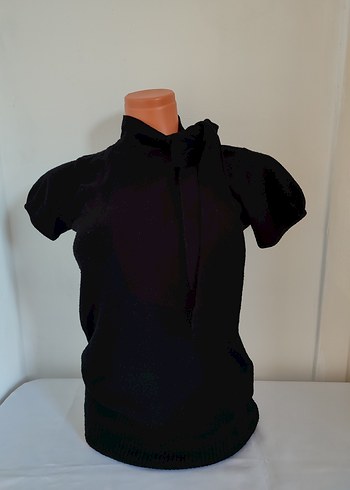 adil ışık balıkçı yaka ve yakadan bağlamalı yarım kollu kazak.. - Görsel 2