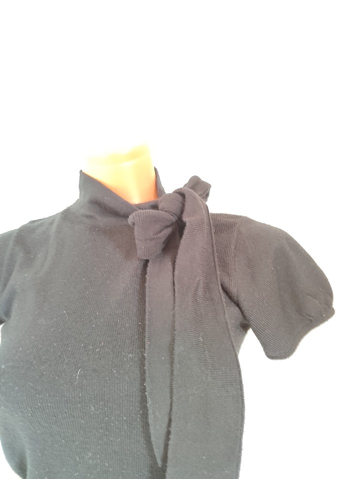 adil ışık balıkçı yaka ve yakadan bağlamalı yarım kollu kazak.. - Görsel 4