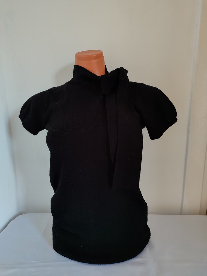 adil ışık balıkçı yaka ve yakadan bağlamalı yarım kollu kazak.. - Görsel 2