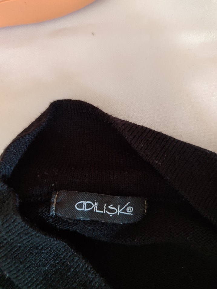 adil ışık balıkçı yaka ve yakadan bağlamalı yarım kollu kazak.. - Görsel 3