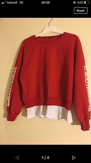 Tişört detay Sweatshirt