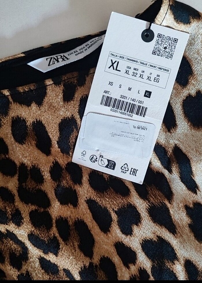 Zara leopar elbise  - Görsel 3