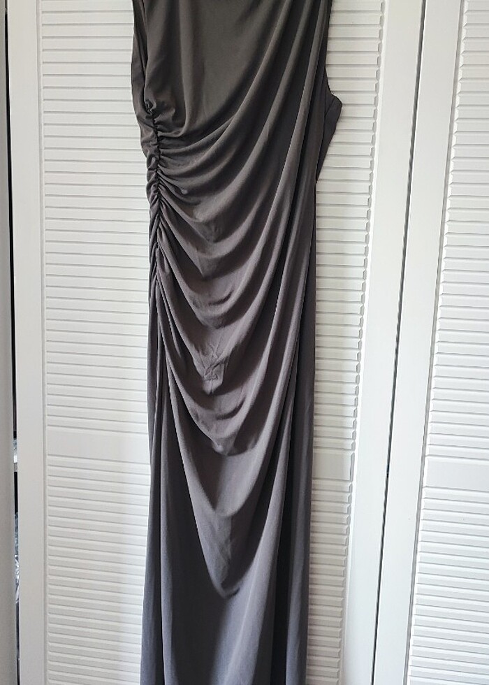 Zara drape detaylı elbise  - Görsel 2