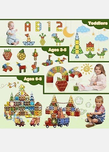 Beden Learning fun manyetik ışıklı yapı bloklari