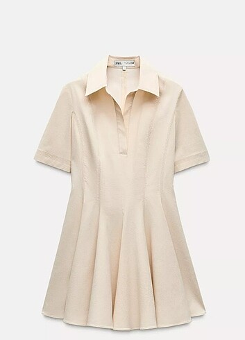 Zara polo yaka elbise