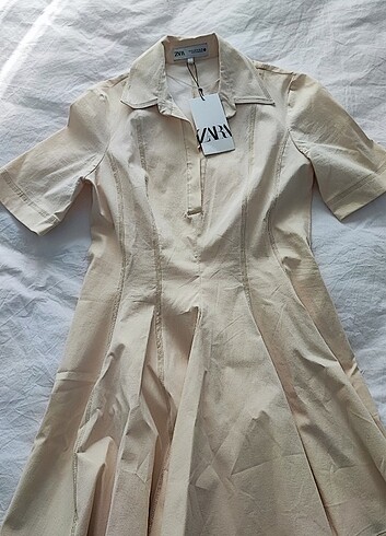 m Beden Zara polo yaka elbise
