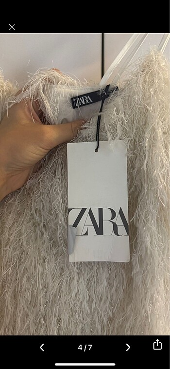xs Beden Zara püsküllü elbise