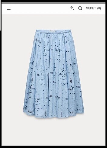 Zara fisto etek midi boy