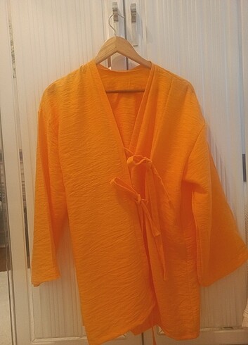 universal Beden turuncu Renk Kimono