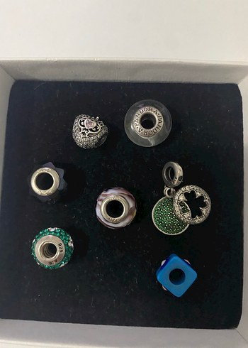 Boncuklu Çok Renkli Kadın Charms - Görsel 2