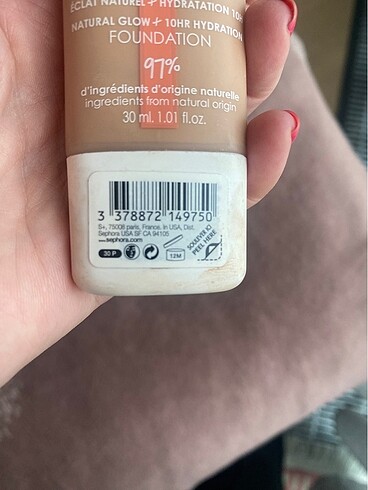 Beden Sephora Fondöten 1 kez denedim rengi bana uymadı