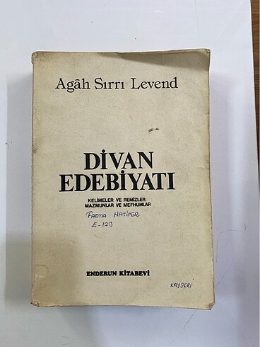 Divan Edebiyatı - Agâh Sırrı Levend