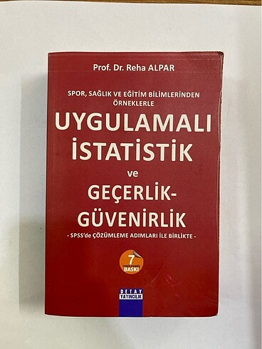 Uygulamalı İstatistik ve Geçerlik-Güvenirlik