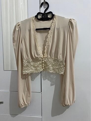 Vintage bej bluz