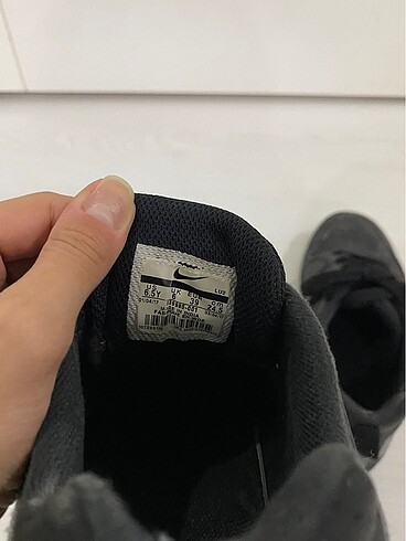 38 Beden siyah Renk Siyah Spor Ayakkabısı Nike