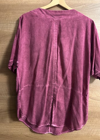 Mavi marka yazlık bluz - Görsel 2