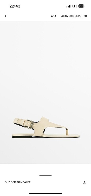 Massimo dutti deri sandalet