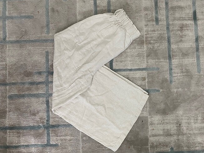keten beli lastikli pantolon