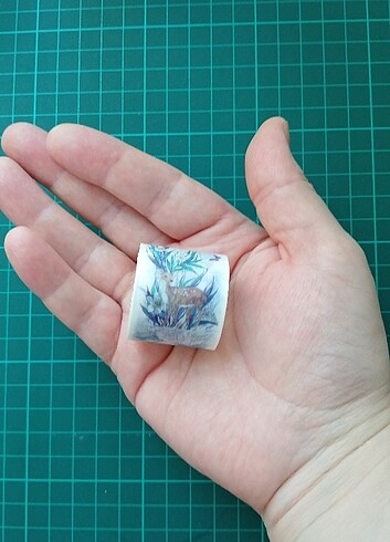 Junk Journal Kelebek Desenli Washi Bant