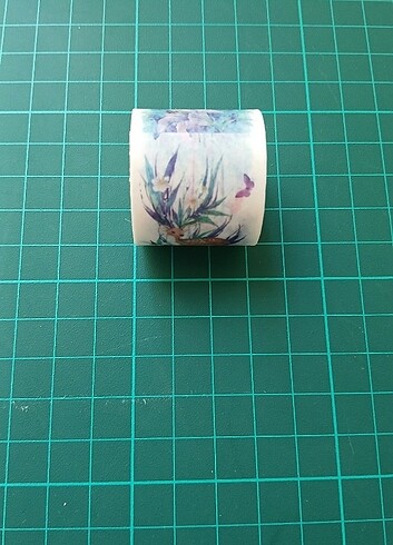 Beden Renk Junk Journal Kelebek Desenli Washi Bant
