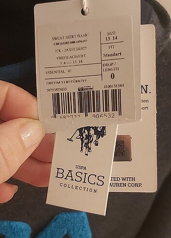 13-14 Yaş Beden USPA SWEAT SIRT 