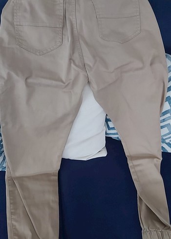 13-14 Yaş Beden camel Renk Bej Erkek Çocuk Regular Fit Lastikli Pantolon