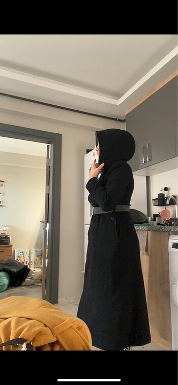 Kışlık Kapüşonlü Kaşe Zühre Pardesü Kaban