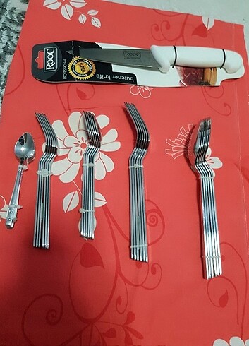 #hasirli 31 parca #catal kaşık set 