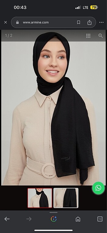 Armine Armine Siyah Şal